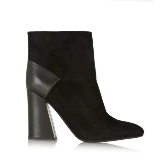 Chloe Block Heel Suede Boots - Picture 1 of 9